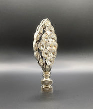 Load image into Gallery viewer, ART DECO RHINESTONE Lamp Finial-Antique Silver Finish