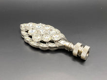 Load image into Gallery viewer, ART DECO RHINESTONE Lamp Finial-Antique Silver Finish
