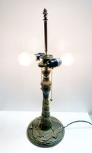 Load image into Gallery viewer, DRAGONFLY Design-Tiffany Lamp Base (Base Only) 2-Light Pull Chain-Bronze Finish