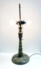 Load image into Gallery viewer, DRAGONFLY Design-Tiffany Lamp Base (Base Only) 2-Light Pull Chain-Bronze Finish