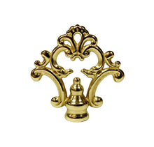 Load image into Gallery viewer, FANCY LOOP Solid Cast Brass Lamp Finial, Highly Detailed w/Dual Threads