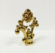 Load image into Gallery viewer, FANCY LOOP Solid Cast Brass Lamp Finial, Highly Detailed w/Dual Threads