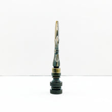 Load image into Gallery viewer, FLEUR DE LIS Lamp Finial-Aged Brass Finish, Highly detailed metal casting