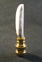 Load image into Gallery viewer, HOWLITE Stone Lamp Finial with PB, SN or AB Base (1-PC.)