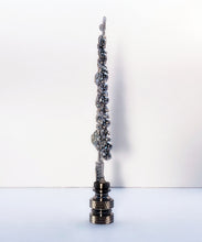 Load image into Gallery viewer, Holiday/Christmas Lamp Finial-Large CHRISTMAS TREE w/Rhinestones-Satin Nickel Base