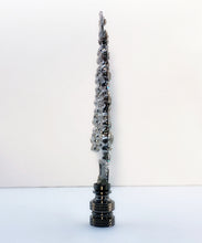 Load image into Gallery viewer, Holiday/Christmas Lamp Finial-Large CHRISTMAS TREE w/Rhinestones-Satin Nickel Base