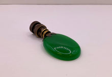 Load image into Gallery viewer, GREEN MALAYSIAN JADE Oval Stone Lamp Finial with AB,PB or SN Base (1-PC.)