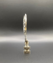 Load image into Gallery viewer, MEDALLION #13 Cast Metal Lamp Finial-Antique Silver Finish