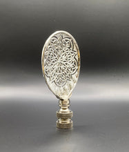 Load image into Gallery viewer, MEDALLION #13 Cast Metal Lamp Finial-Antique Silver Finish