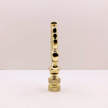 Load image into Gallery viewer, ORNAMENTAL LOOP Lamp Finial, Aged Brass or Polished Brass Finish, Highly detailed metal casting (1-Pc.)