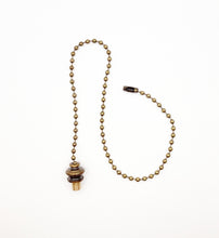 Load image into Gallery viewer, PULL CHAIN ADAPTER, Convert 1/4-27 Finials into Pull Chains, Available in 3 finishes (1 Pc.)
