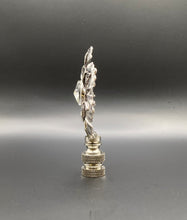 Load image into Gallery viewer, FLOWER BUD RHINESTONE Lamp Finial-Antique Silver Finish