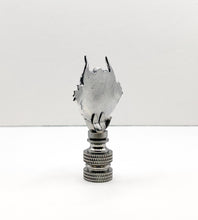 Load image into Gallery viewer, Holiday-Halloween Lamp Finial-SKULLS&SEEING EYE-Antique Silver Finish w/SN Base