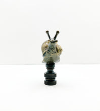 Load image into Gallery viewer, SNAIL Lamp Finial-Aged Brass Finish, Highly detailed metal casting
