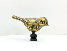 Load image into Gallery viewer, SPARROW Lamp Finial-Antique Brass or Polished Brass Finish, Highly detailed metal casting (1-Pc.)
