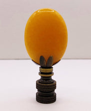 Load image into Gallery viewer, TOPAZ JADE Oval Stone Lamp Finial with AB,PB or SN Base (1-PC.)