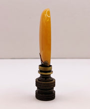 Load image into Gallery viewer, TOPAZ JADE Oval Stone Lamp Finial with AB,PB or SN Base (1-PC.)