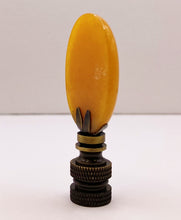 Load image into Gallery viewer, TOPAZ JADE Oval Stone Lamp Finial with AB,PB or SN Base (1-PC.)