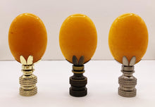 Load image into Gallery viewer, TOPAZ JADE Oval Stone Lamp Finial with AB,PB or SN Base (1-PC.)