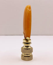 Load image into Gallery viewer, TOPAZ JADE Oval Stone Lamp Finial with AB,PB or SN Base (1-PC.)