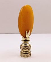Load image into Gallery viewer, TOPAZ JADE Oval Stone Lamp Finial with AB,PB or SN Base (1-PC.)
