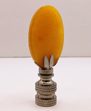 Load image into Gallery viewer, TOPAZ JADE Oval Stone Lamp Finial with AB,PB or SN Base (1-PC.)