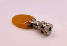 Load image into Gallery viewer, TOPAZ JADE Oval Stone Lamp Finial with AB,PB or SN Base (1-PC.)
