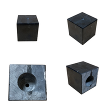 Load image into Gallery viewer, MARBLE LAMP/SCULPTURE BASE-Cube or Cylinder, 4" or 5", Black or White (1 Pc.)