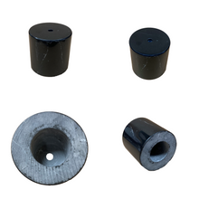 Load image into Gallery viewer, MARBLE LAMP/SCULPTURE BASE-Cube or Cylinder, 4" or 5", Black or White (1 Pc.)