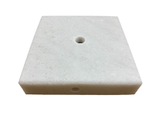 Load image into Gallery viewer, MARBLE LAMP BASES-Round or Square, 5" or 6", Black or White (1 Pc.)