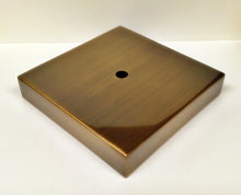 Load image into Gallery viewer, METAL LAMP BASES-Round or Square, 5" and 6", Available in 4 Finishes: AB, PB, PN and MBK (1 Pc.)