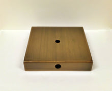 Load image into Gallery viewer, METAL LAMP BASES-Round or Square, 5" and 6", Available in 4 Finishes: AB, PB, PN and MBK (1 Pc.)