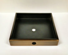 Load image into Gallery viewer, METAL LAMP BASES-Round or Square, 5" and 6", Available in 4 Finishes: AB, PB, PN and MBK (1 Pc.)