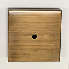 Load image into Gallery viewer, METAL LAMP BASES-Round or Square, 5" and 6", Available in 4 Finishes: AB, PB, PN and MBK (1 Pc.)