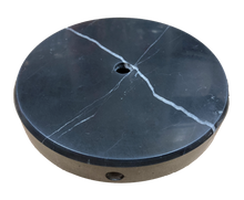 Load image into Gallery viewer, MARBLE LAMP BASES-Round or Square, 5" or 6", Black or White (1 Pc.)