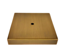 Load image into Gallery viewer, METAL LAMP BASES-Round or Square, 5" and 6", Available in 4 Finishes: AB, PB, PN and MBK (1 Pc.)