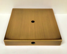 Load image into Gallery viewer, METAL LAMP BASES-Round or Square, 5" and 6", Available in 4 Finishes: AB, PB, PN and MBK (1 Pc.)