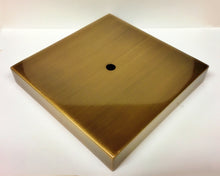 Load image into Gallery viewer, METAL LAMP BASES-Round or Square, 5" and 6", Available in 4 Finishes: AB, PB, PN and MBK (1 Pc.)