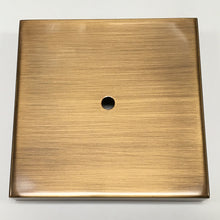 Load image into Gallery viewer, METAL LAMP BASES-Round or Square, 5" and 6", Available in 4 Finishes: AB, PB, PN and MBK (1 Pc.)