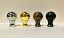 Load image into Gallery viewer, BALL Machined Metal Lamp Finial-Antique Brass Finish