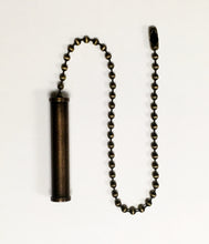 Load image into Gallery viewer, CYLINDER Fan/Socket Pull Chain Available in 5 Finishes AB, BLK, CH, PB AND SN (1 Pc.)