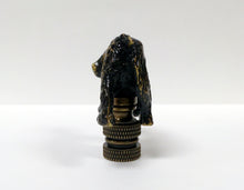 Load image into Gallery viewer, BEAR Lamp Finial, Aged Brass Finish, Highly detailed metal casting