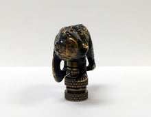 Load image into Gallery viewer, BEAR Lamp Finial, Aged Brass Finish, Highly detailed metal casting