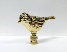 Load image into Gallery viewer, SPARROW Lamp Finial-Antique Brass or Polished Brass Finish, Highly detailed metal casting (1-Pc.)