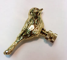 Load image into Gallery viewer, SPARROW Lamp Finial-Antique Brass or Polished Brass Finish, Highly detailed metal casting (1-Pc.)