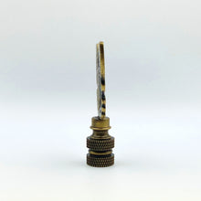 Load image into Gallery viewer, BUTTERFLY Lamp Finial, Aged Brass Finish, Highly detailed metal casting