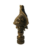 Load image into Gallery viewer, CAST SEA SHELL Lamp Finial, Aged Brass Finish, Highly detailed metal casting