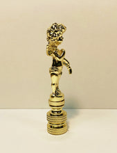 Load image into Gallery viewer, CHERUB Lamp Finial-Aged Brass or Polished Brass Finish, Highly detailed metal casting (1 Pc,)