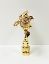 Load image into Gallery viewer, EAGLE IN FLIGHT Lamp Finial-Polished Brass or Antique Brass Finish, Highly detailed metal casting (1-Pc.)