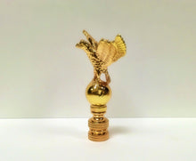 Load image into Gallery viewer, EAGLE ON ORB Lamp Finial-Polished Brass Finish, Highly detailed metal casting